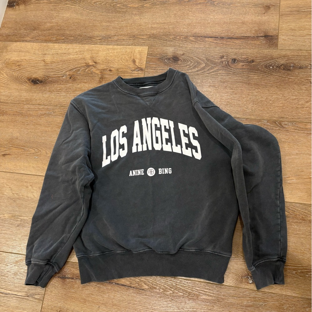 Anine Bing Black Los Angeles Sweatshirt